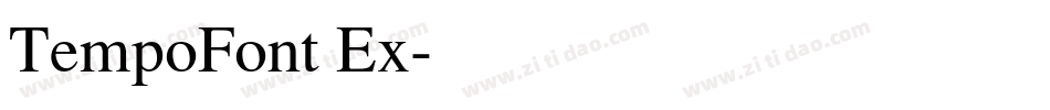 TempoFont Ex字体转换